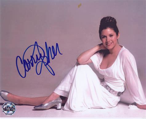 carrie fisher signed photo